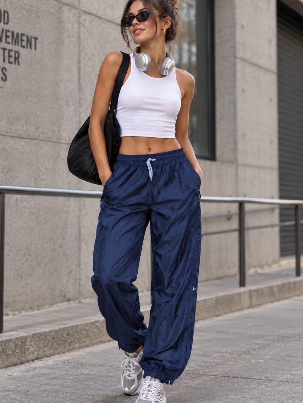 Nike Blue Windbreaker Pants